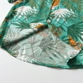 thumbnail image 3 of EnJoCho Children's Fashion Shirts Boys Lapel Tropical Botanical Print Single Cardigan Beach Shirt Child Boy Girl Trendy Tops For Summer Spring 13-18 Months, 3 of 9