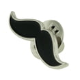 thumbnail image 2 of Hipster Mustache Trendy Cute Enamel Lapel Pin, 2 of 4