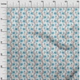 thumbnail image 3 of oneOone Cotton Flex Blue Fabric Asian Block Craft Projects Decor Fabric Printed By The Yard 40 Inch Wide, 3 of 4