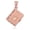 Rose, variant on Solid Gold Santa Biblia Spanish Open Holy Bible (14K White Gold, Pendant)