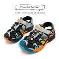 thumbnail image 5 of FANGFIUP Kids Sports Closed Toe Sandals Breathable Boys Girls Non Slip Beach Water Shoes School Fashion(Size Toddler 8.5-Big Kids 6), 5 of 9