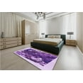 thumbnail image 5 of Ahgly Company Machine Washable Indoor Rectangle Transitional Bright Purple Area Rugs, 7' x 9', 5 of 7