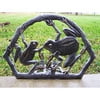 Frog Hose Holder, Antique Pewter