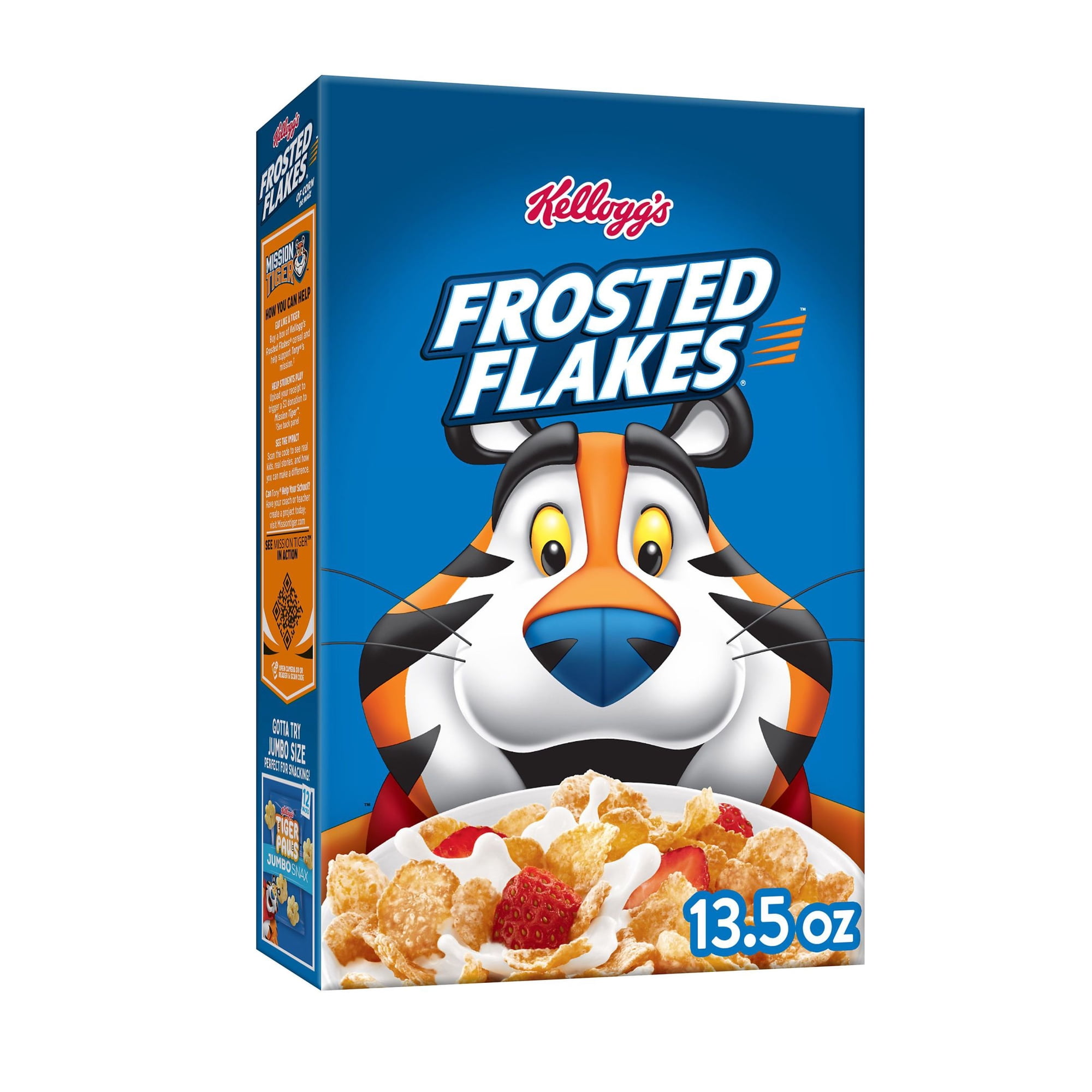 Kellogg's Frosted Flakes Breakfast Cereal, Kids Cereal, Family Breakfast, Original, 13.5oz Box (1 Box)