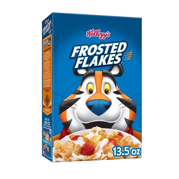 Kellogg's Frosted Flakes Breakfast Cereal, Kids Cereal, Family Breakfast, Original, 13.5oz Box (1 Box)