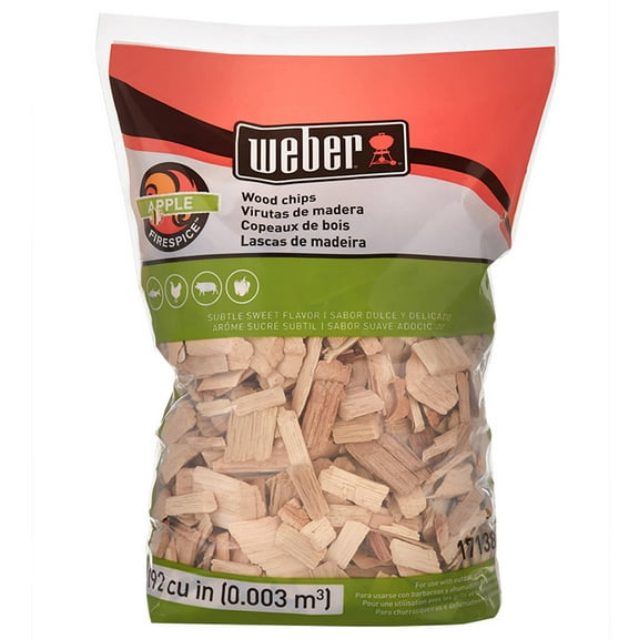Weber Apple Wood Chips, 192 Cu. In. bag