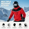 thumbnail image 4 of 2 Pack Fleece Balaclava Winter Mask for Men Cold Weather Ski Masks Face Shield Black Orange, 4 of 7