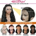 thumbnail image 6 of 13x4 Body Wave Lace Front Wigs Human Hair For Woman 30" Nature Black, 6 of 10