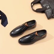 Bruno Marc Mens Casual Round Toe Classic Lace-up Oxford Shoes Wide Fit