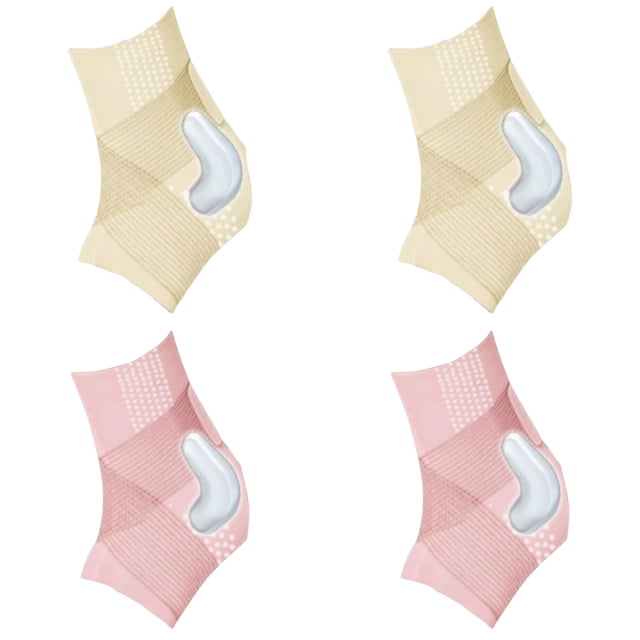 WUSUOWEI 4PCS Ankle Support Brace,Helps Stabilize The Ankle Muscles and Joints,Adjustable Ankle Support Brace,Compression Ankle Brace Sleeve Wrappings for Sprained.for Injury and Stress Relieving