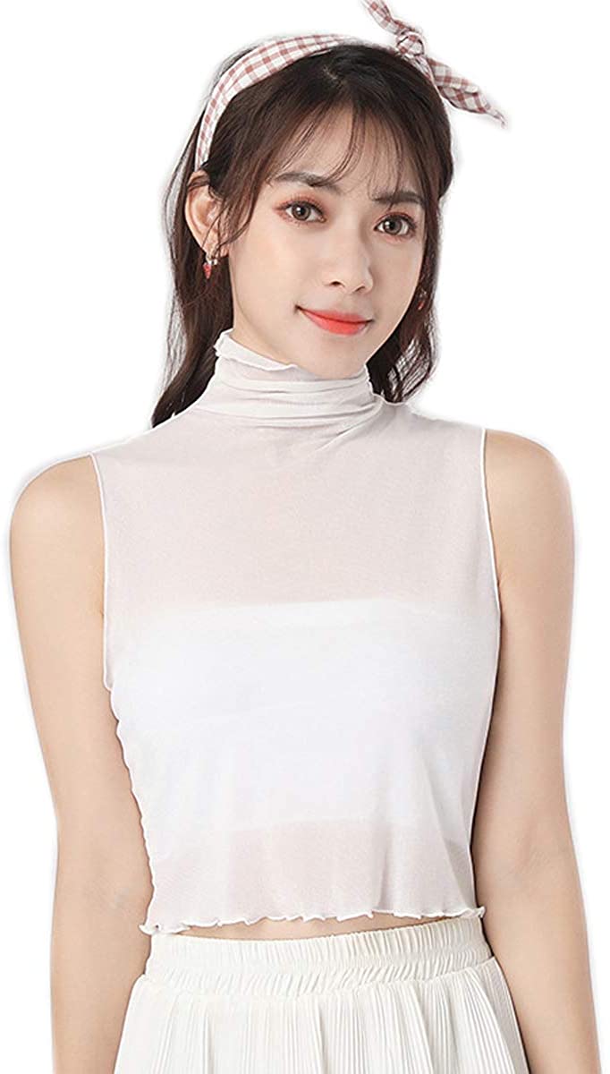 HCY 1Pcs Women's Fashion Gauze Half 