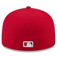 thumbnail image 4 of Men's New Era  Red Los Angeles Angels 2025 Jackie Robinson Day 59FIFTY Fitted Hat, 4 of 5