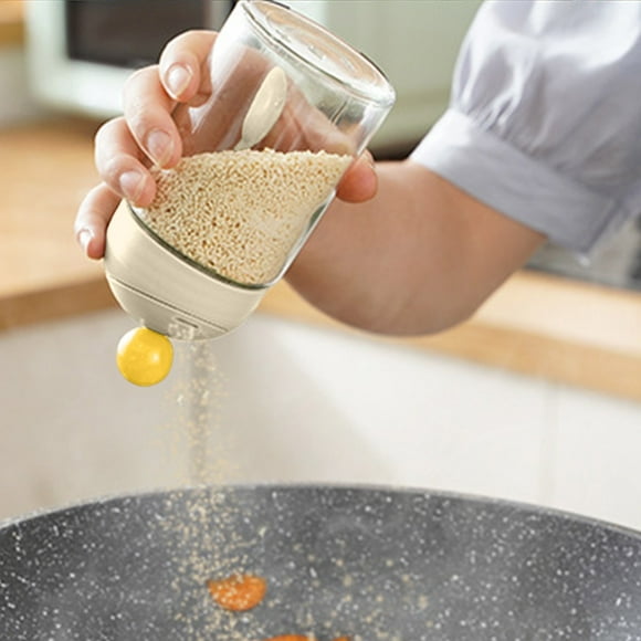 Tarro Transparente Para Condimentos De Cocina, Recipiente Herm Tico De Vidrio De Gran Apertura Para Especias Y Hierbas, Dise O Herm Tico, Ideal Para Cocina Casera, Organizaci N Y