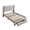 Beige, variant on HSUNNS Twin Bed Frame with LED Lights and Charging Station, Twin Platform Bed Frame with Storage Drawer, Motion Sensor Night Light, Soft Fabric Headboard, No Box Spring Needed, Grey