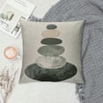 thumbnail image 2 of COMIO Boho Mid Century Throw Pillow Covers Leaves and Minimalist Line Grey Decorative Watercolor Pillow Cases Square Pillocases for Bed Sofa, 2 of 5