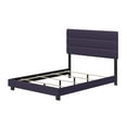 thumbnail image 2 of Boyd Sleep Napoli Purple Faux Leather Queen Size Fully Upholstered Platform Bed Frame with Adjustable Headboard, Qualified Box Spring or Foundation Required for Use, 2 of 10