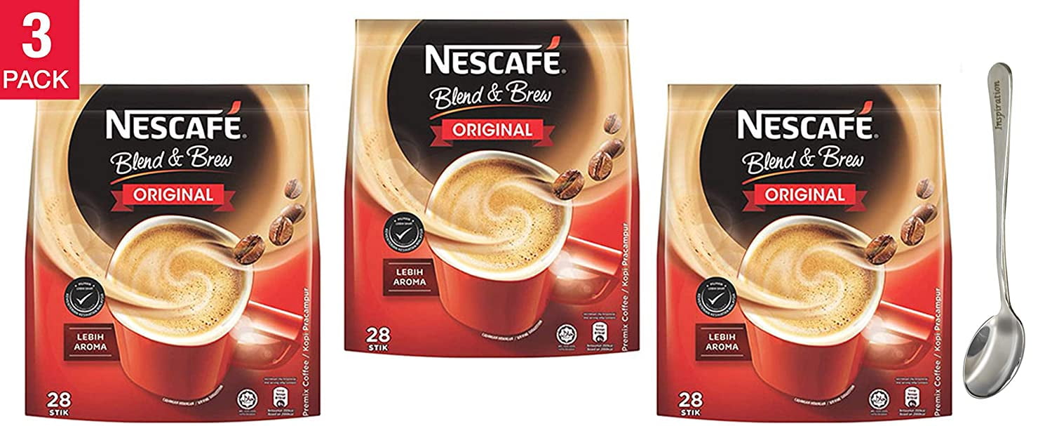 Nescafé 3 in 1 Blend & Brew Original Instant Coffee Sticks 19g28