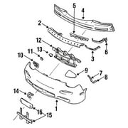 Genuine OE Mazda Bumper Cover Mount Plate - FD01-50-1AXB