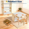 thumbnail image 2 of Mesa Plegable Infantil Multifuncional con Silla Convertible en Escritorio Artístico con Estantes y 2 Cajas de Almacenamiento Altura Ajustable para Escuela y Hogar 120cm/70cm Madera, 2 of 6
