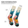 thumbnail image 2 of Lsque Cute Animal Party Pattern Sport Compression Socks for Men & Women 15-20 mmHg Knee High Nurse Pregnant Running Medical and Travel Athletic, 2 of 6