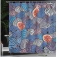 thumbnail image 4 of Ambesonne Fruit Shower Curtain, Fig Fruits Pattern Spring, 69"Wx75"L, Blue Purple Grey, 4 of 5