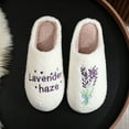 thumbnail image 6 of Ruyang Women's Slip on Fuzzy House Slippers Memory Foam Slippers Scuff Outdoor Indoor Warm Plush Bedroom Shoes, Fuzzy Mens Slippers, 6 of 9