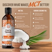 GuruNanda MCT Oil Pulling Mouthwash - Oral Rinse - Unflavored, Odorless, Colorless, Alcohol-Free - 8 fl oz