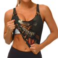 thumbnail image 3 of Balery Modern Cute Dog Sujetadores deportivos con espalda cruzada para mujer, acolchados, sin costuras, de alto impacto, ideales para yoga, gimnasio, entrenamiento y fitness.-Small, 3 of 8