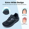 thumbnail image 3 of Artlea Wide Toe Box Shoes Women Walking Shoes with Arch Support Plantar Fasciitis Orthotic Sneakers for Foot Pain Relief and Long Standing, Size 11, 3 of 7