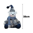 thumbnail image 4 of Mosey Christmas Plush Toy Festive Bear Adorable Plush Ornament for Holiday Decoration, 4 of 8