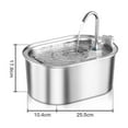 thumbnail image 3 of Lksixu Cat Water Fountain, 108oz/3.2L Stainless Steel Automatic Pet Water Fountain with Quiet Pump and Filters, Food Grade BPA-Free Dog Water Dispenser with 2 Flow Modes, Suitable for a Variety of Pet, 3 of 5