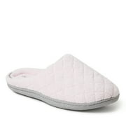 Dearfoams Women's Leslie Quilted Microfiber Terry Memory Foam Clog House Slipper