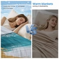 thumbnail image 2 of Abstract Teal Gold Cooling Blanket, Lightweight Breathable Summer Throw Blanket with Double Sided Cold Effect, Green White Wall Art Textured Picnic Beach Blankets Bed Sheet for Hot Sleepers 60"x80", 2 of 8