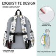 thumbnail image 5 of Police and Helicopter White Pattern Backpack for School, Cute School Bag with Adjustable Shoulder Straps and Padded Back, 13.4"x11"x4.7", 5 of 5