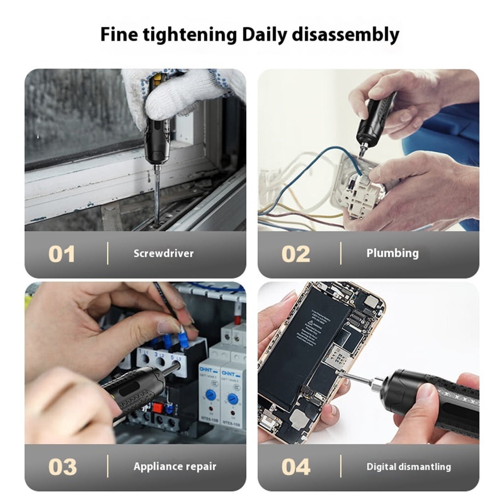 MOMOJIA 46 in 1 Electric Screwdriver Set Power Tool Magnetic Screw Driver Bits Repair