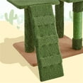 thumbnail image 5 of Yaheetech 59.3'' Cactus Cat Tree with Condo, Basket & 3 Scratching Posts, Green/Brown, 5 of 7