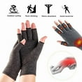 thumbnail image 6 of GOMOREON 1Pair Arthritis Gloves Women Men, Carpal Tunnel, Rheumatiod, Tendonitis, Fingerless Hand Thumb Compression Gloves, 6 of 10