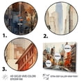 thumbnail image 3 of Designart "Autumn Breeze in New York City II" Cityscapes Framed Wall Art Decor - Industrial Grey New York Hallway Framed Wall Art Decor, 3 of 6