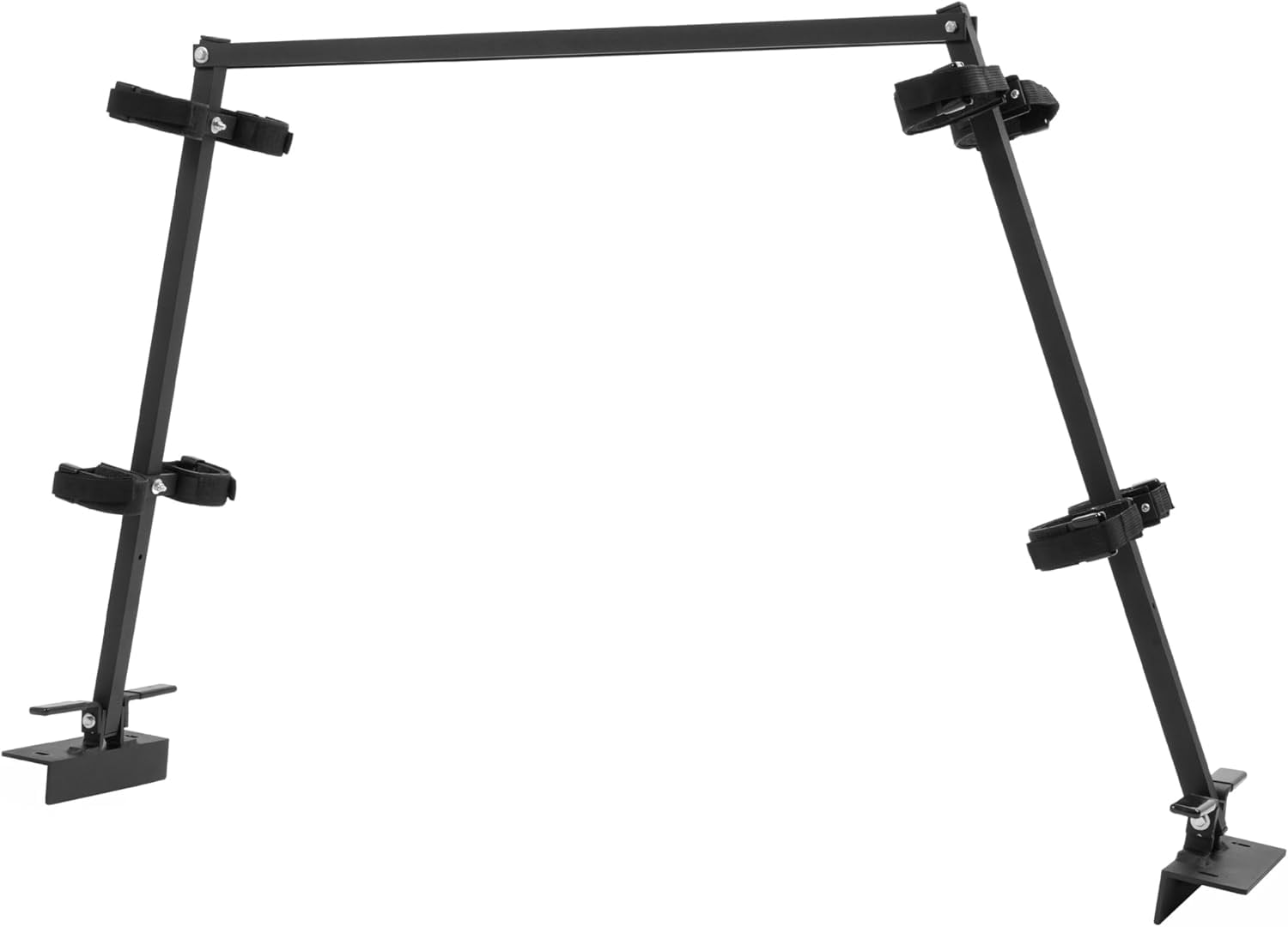 KOJEM Universal UTV Sporting Clays Gun Rack Compatible with Polaris Ranger General Pioneer Golf Cart Cargo Bed Gun Holder Mount W/4 Tools Rack Aluminium Powder Coated Black