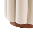 thumbnail image 4 of Better Homes & Gardens Lillian Velvet Tufted Ottoman, Cream, 4 of 6