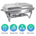 Chafing Dish Buffet Set (7 Pack) Chafers 8QT Buffet Servers and Warmers