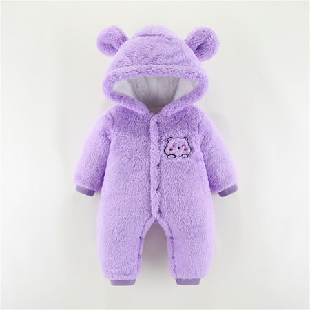 

Cathalem Baby Shirts 6-9 Months Baby Boys Girls Long Sleeve Cute Cartoon Animals Solid Clothes 18 Months Childrenscostume Purple 3-6 Months