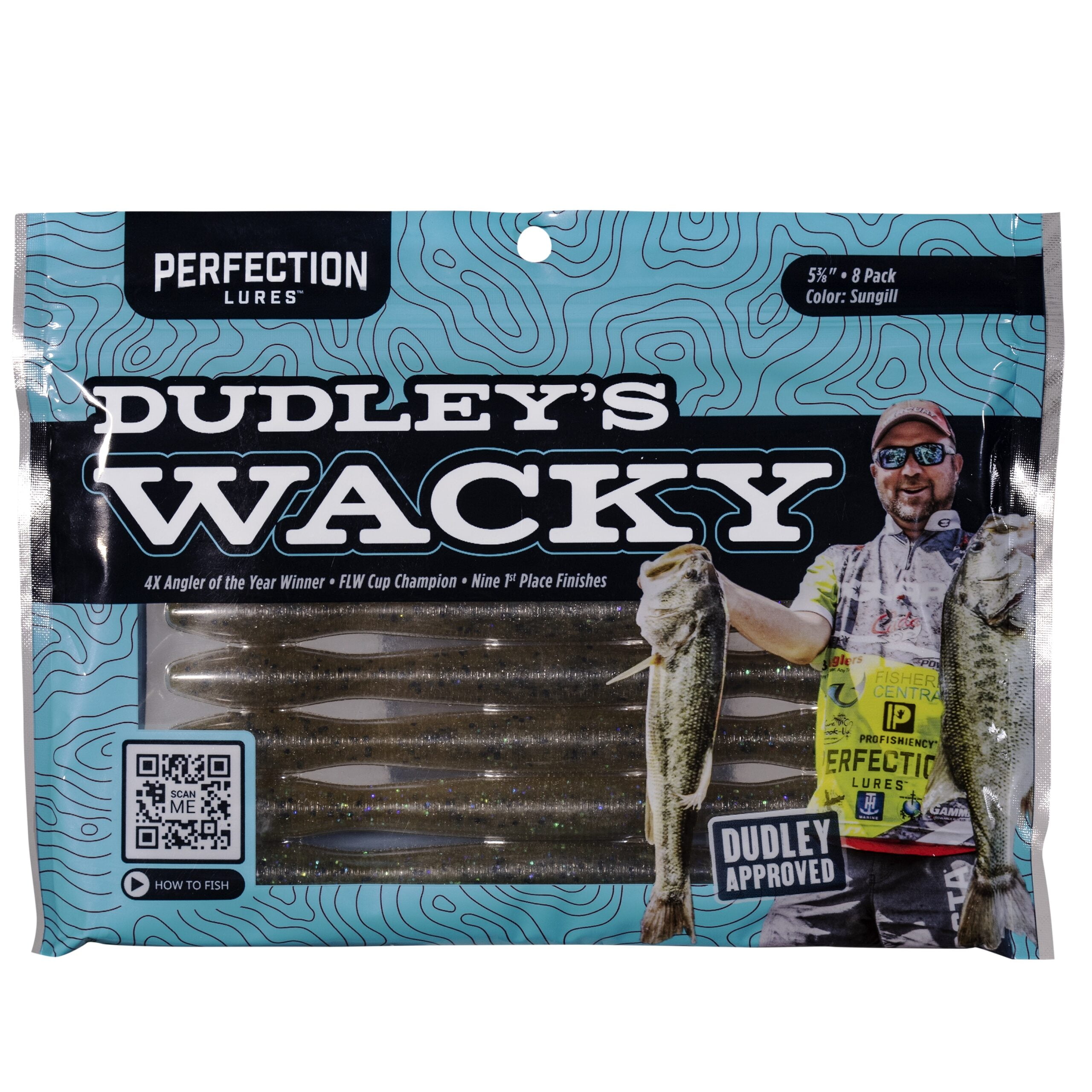 Perfection Lures Dudley's Wacky Worm Watermelon Red Bass Bait Pack