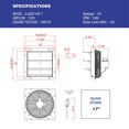 thumbnail image 2 of Extractor de aire para pared iLiving ILG8SF16V-T 16" Plata, 2 of 2
