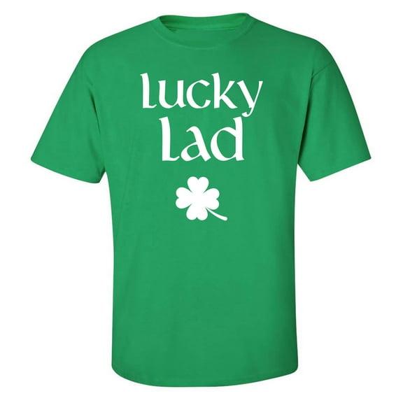 Lucky Lad (clover) Adult Short Sleeve T-shirt