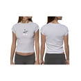 thumbnail image 2 of Michellecmm  Women's Graphic T-Shirt Slim Bow Print Round Neck Cap Sleeve Tops, 2 of 7