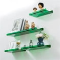 thumbnail image 5 of Color Acrylic Wall Mounted Storage Rack Modern Bathroom Living Room Shelves Free Punching Wall Shelf Home Decorative Shelves, 5 of 9