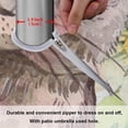 thumbnail image 6 of Coolnut 60" Easter Bunny Eggs Outdoor Round Tablecloth, Waterproof Stain-Resistant Non-Slip Circular Tablecloth with Umbrella Hole and Zipper for Tabletop Backyard Party BBQ Decor, 6 of 7