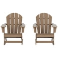 thumbnail image 4 of Polytrends  Laguna Hdpe All Weather Outdoor Patio Rocking Chair (Set of 2) Weathered Wood, 4 of 5
