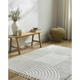 thumbnail image 4 of Hauteloom Cassie Living Room, Bedroom Area Rug - Contemporary - High Pile - Cream, Peach - 3'11" x 5'7", 4 of 6